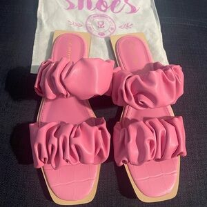 Circus by Sam Edelman Pink Ruffle Sandals